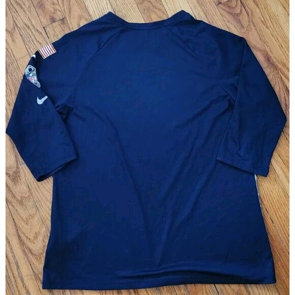 NIKE NEW ENGLAND PATRIOTS SALUTE TO SERVICE RAGLAN SHIRT YOUTH SIZE LARGE CAMO - Picture 3 of 4